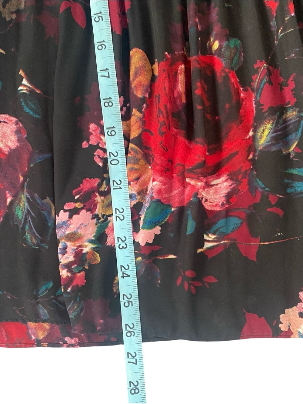 Melissa Paige Dark Floral Pleated Peasant Blouse S, Whimsigoth Romantic Witchy - Picture 5 of 8